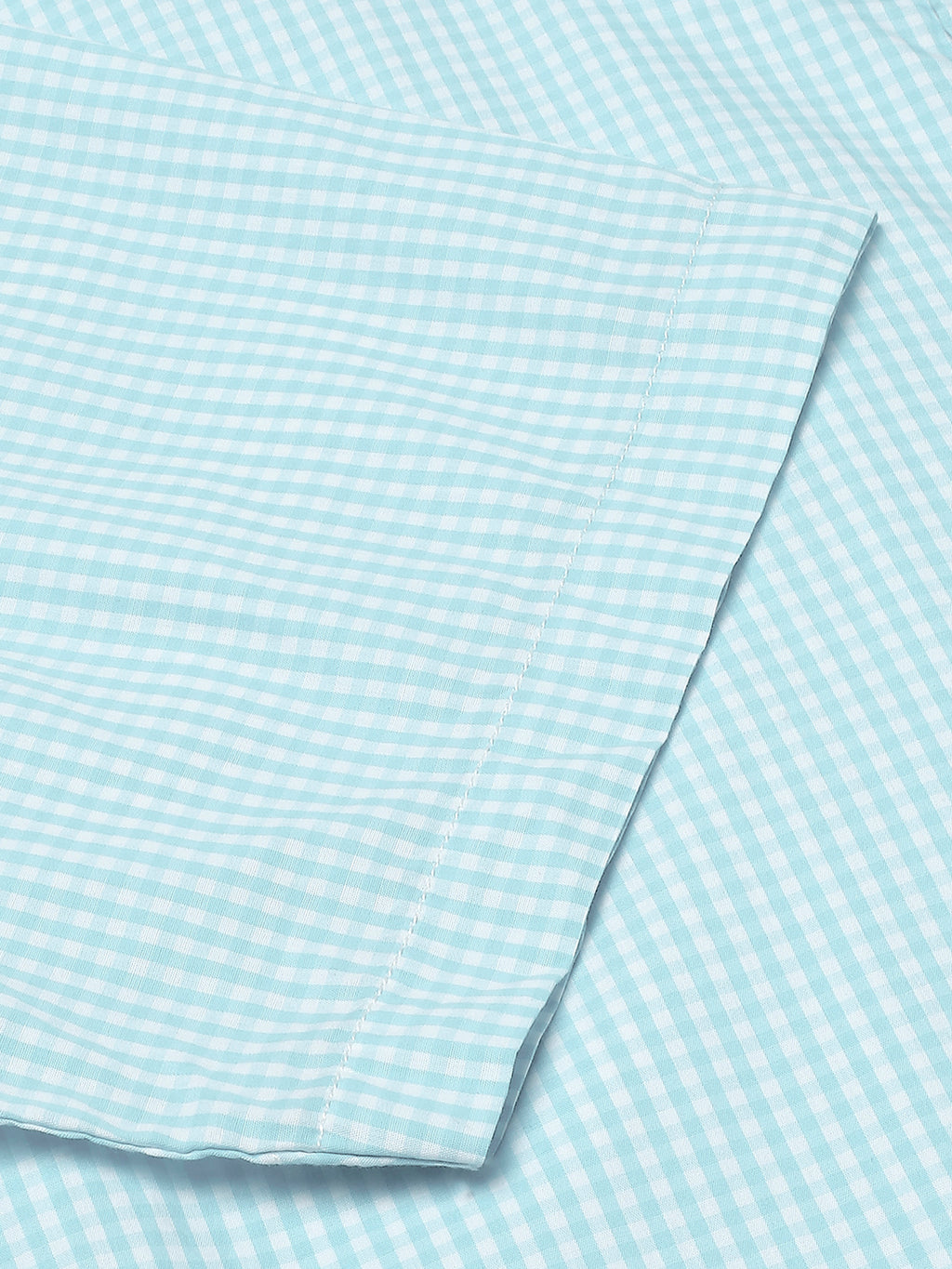 Thomas Scott Men Plus Size Standard Opaque Micro Checks Cotton Casual Shirt