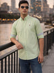 Pista Premium Regular Fit Button-Down Collar Solid Pure Cotton Casual Shirt For Men
