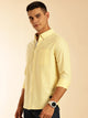 Thomas Scott Men Yellow Slim Fit Long Sleeves Button-Down Collar Oxford Casual Shirt