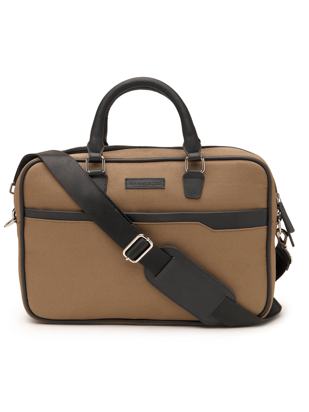 Thomas Scott Men PU Non-Padded Laptop Bag
