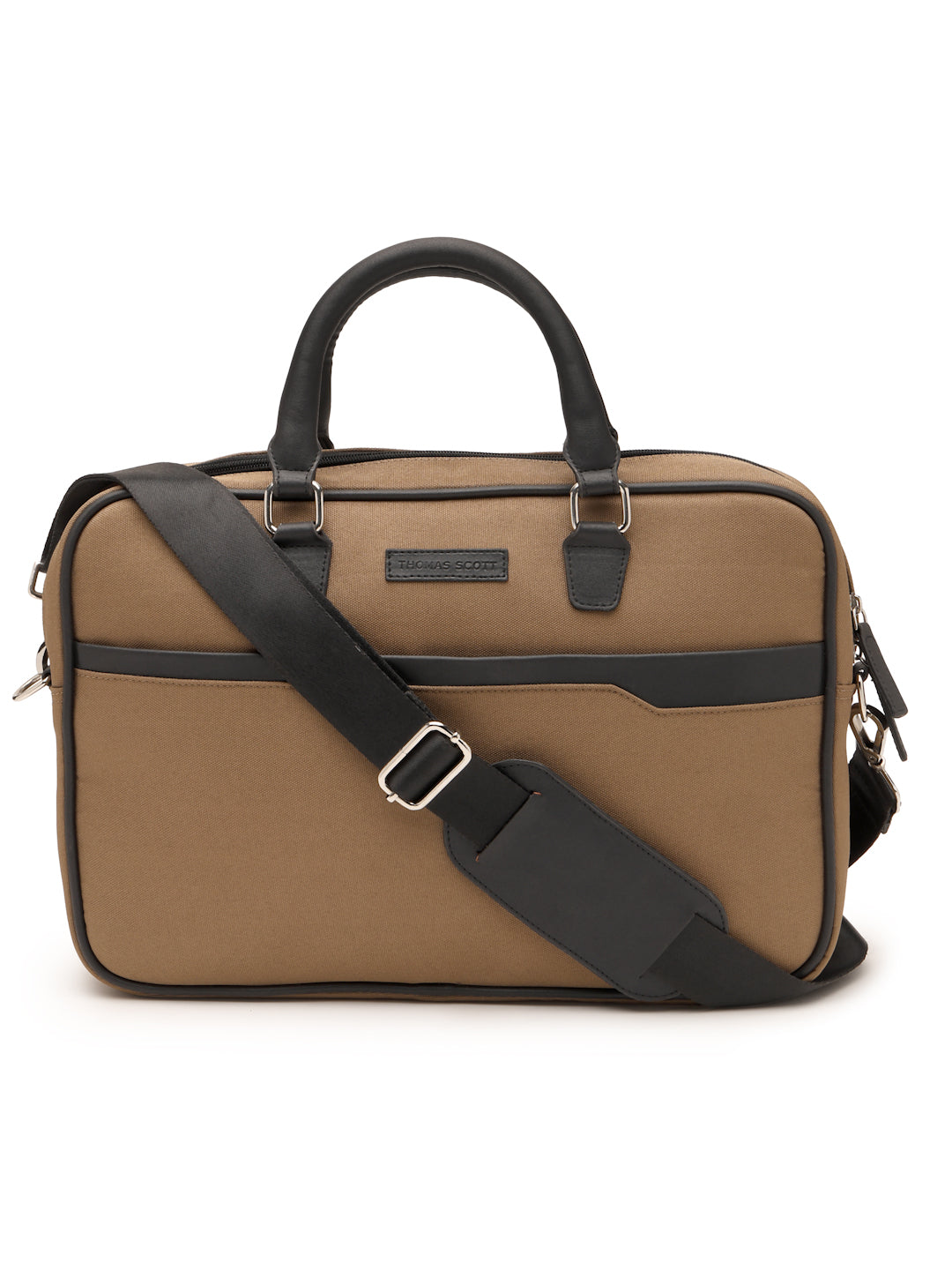 Thomas Scott Men PU Non-Padded Laptop Bag