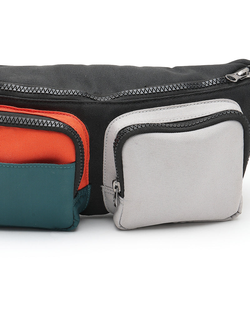 Thomas Scott Men Colourblocked Waist Pouch