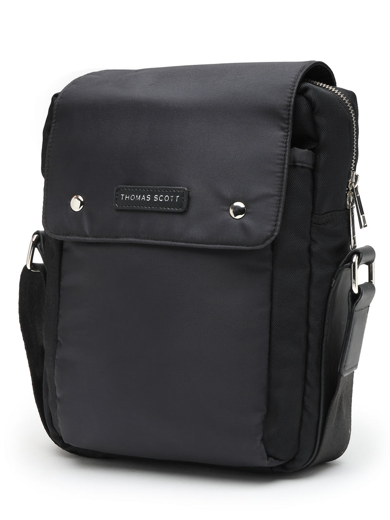 Thomas Scott Men Zippered Messenger Bag