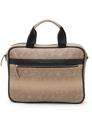 Thomas Scott Men Textured PU Laptop Bag