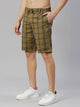 Thomas Scott Men Checked Mid-Rise Slim Fit Shorts