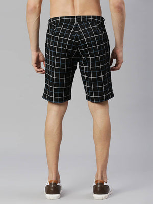 Thomas Scott Men Checked Slim Fit Regular Shorts