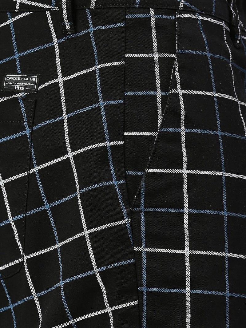Thomas Scott Men Checked Slim Fit Regular Shorts