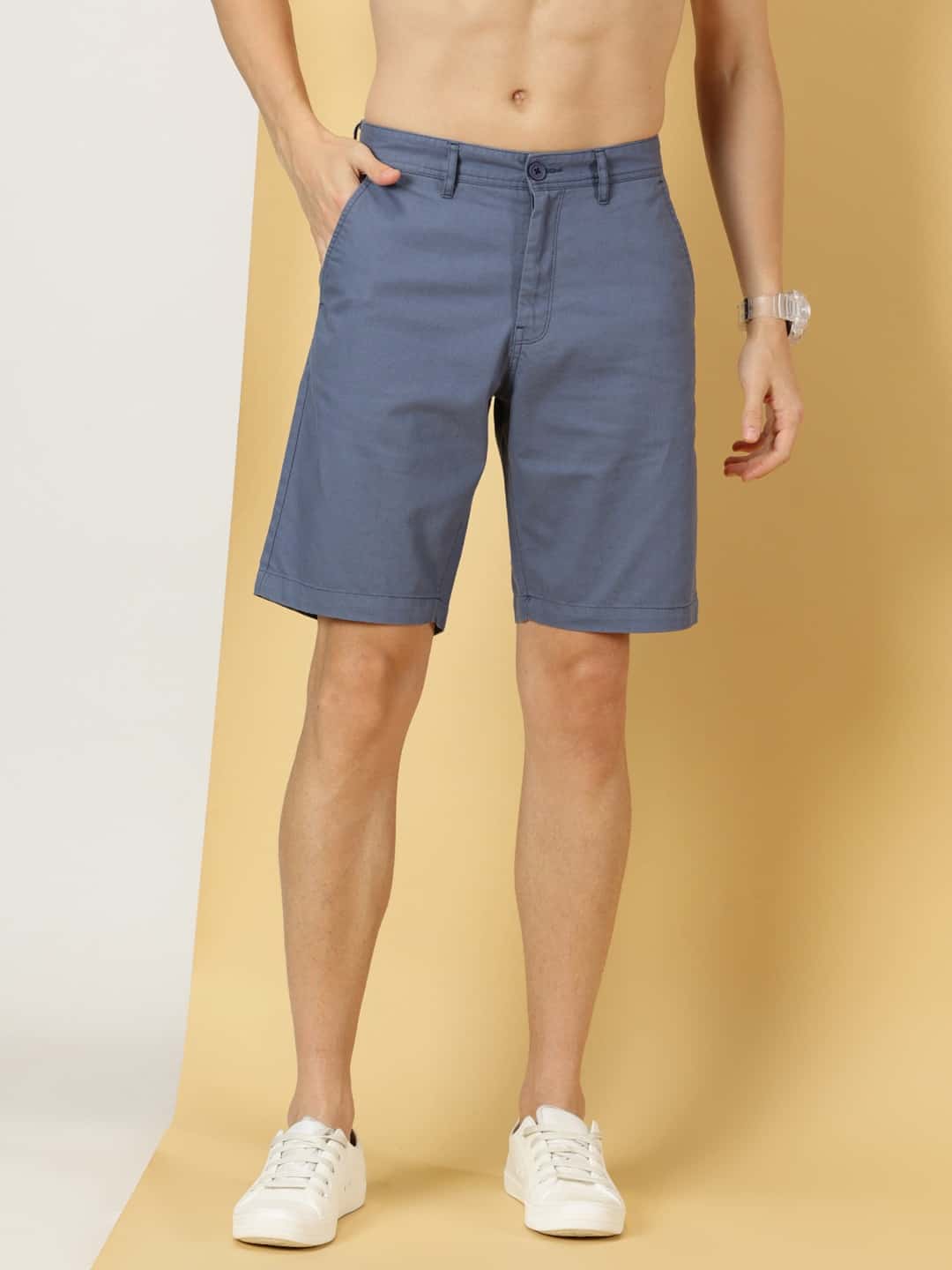 Thomas Scott Men Mid-Rise Chino Shorts