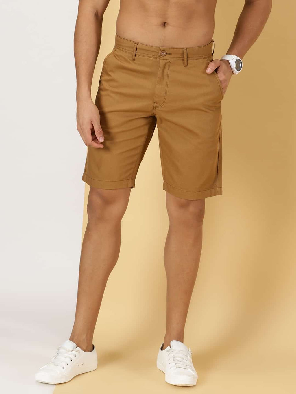 Thomas Scott Men Mid-Rise Chino Shorts