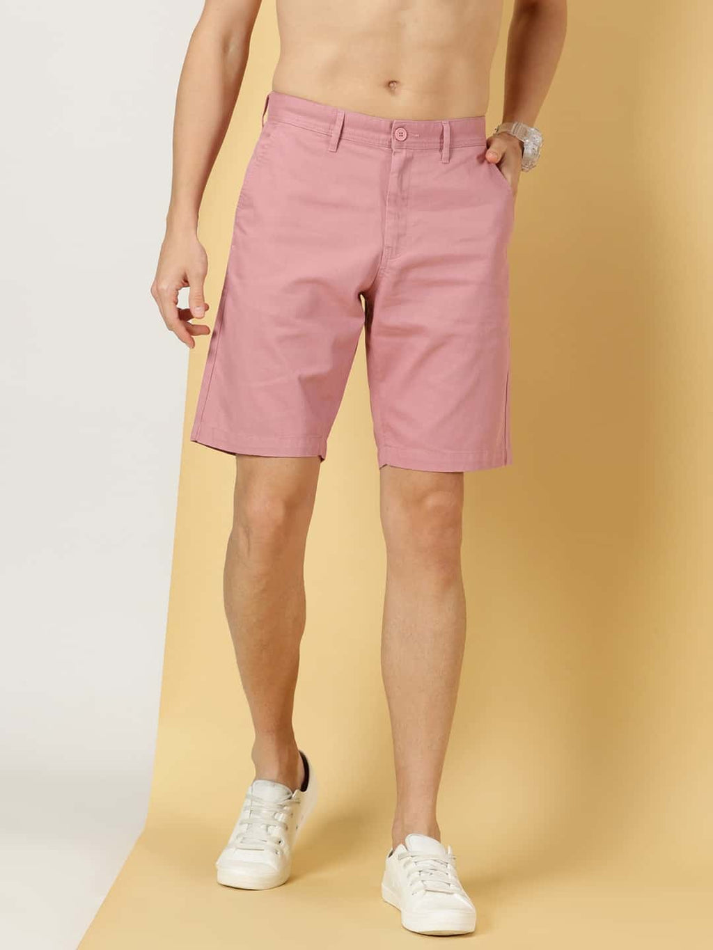Thomas Scott Men Mid-Rise Chino Shorts