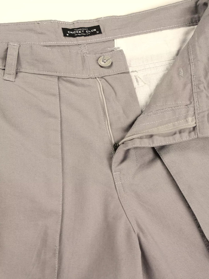 Thomas Scott Men Solid Regular Fit Mid-Rise Shorts