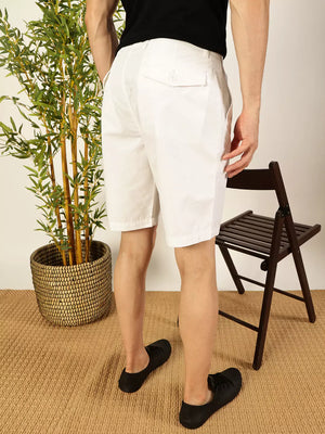 Thomas Scott Men Cotton Solid Shorts