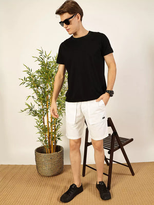 Thomas Scott Men Cotton Solid Shorts