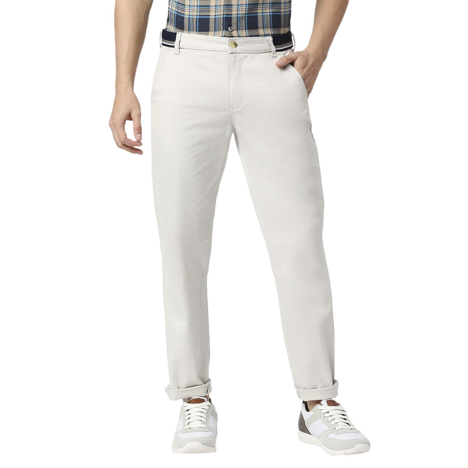 Thomas Scott Men Cricket Club Classic Easy Wash Regular Trousers