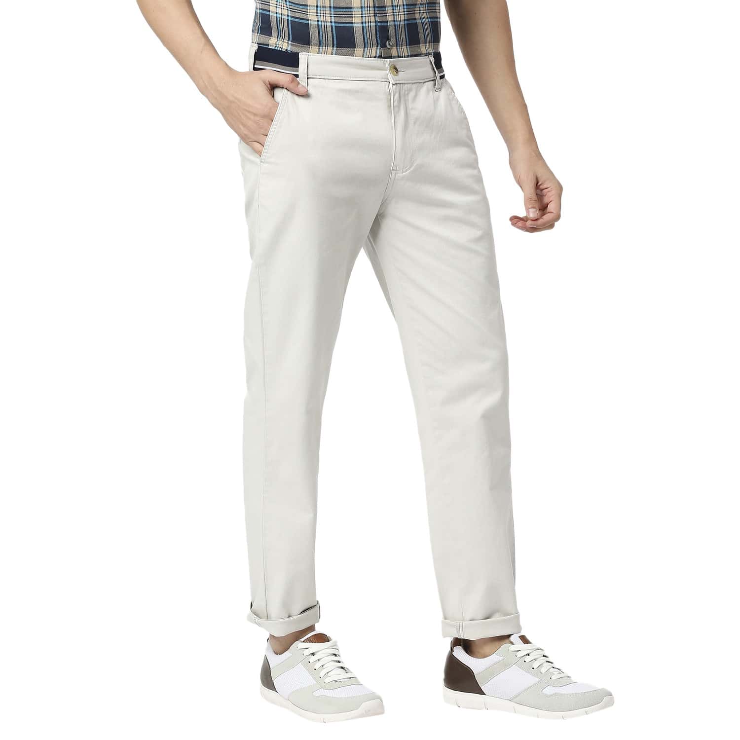 Thomas Scott Men Cricket Club Classic Easy Wash Regular Trousers