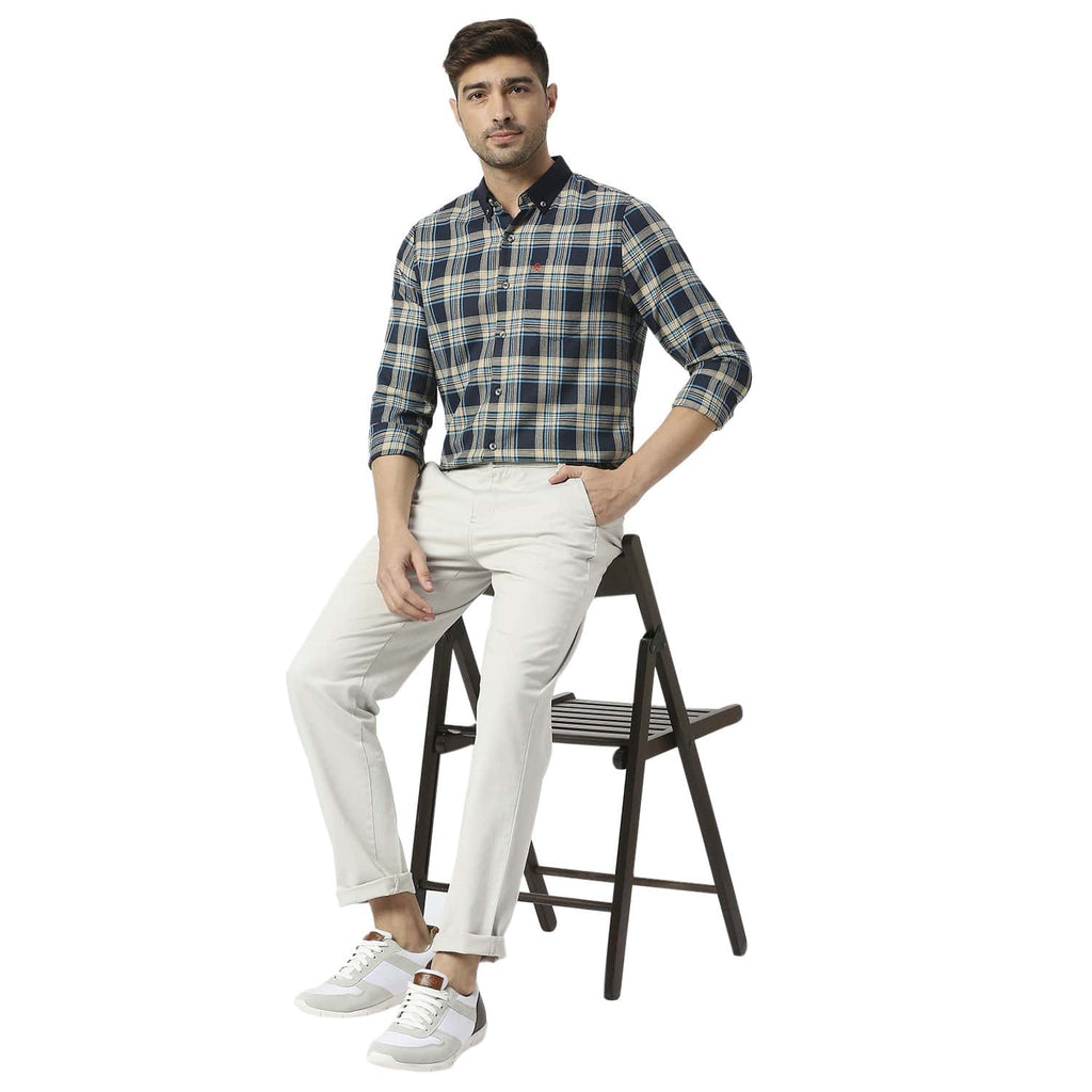 Thomas Scott Men Cricket Club Classic Easy Wash Regular Trousers