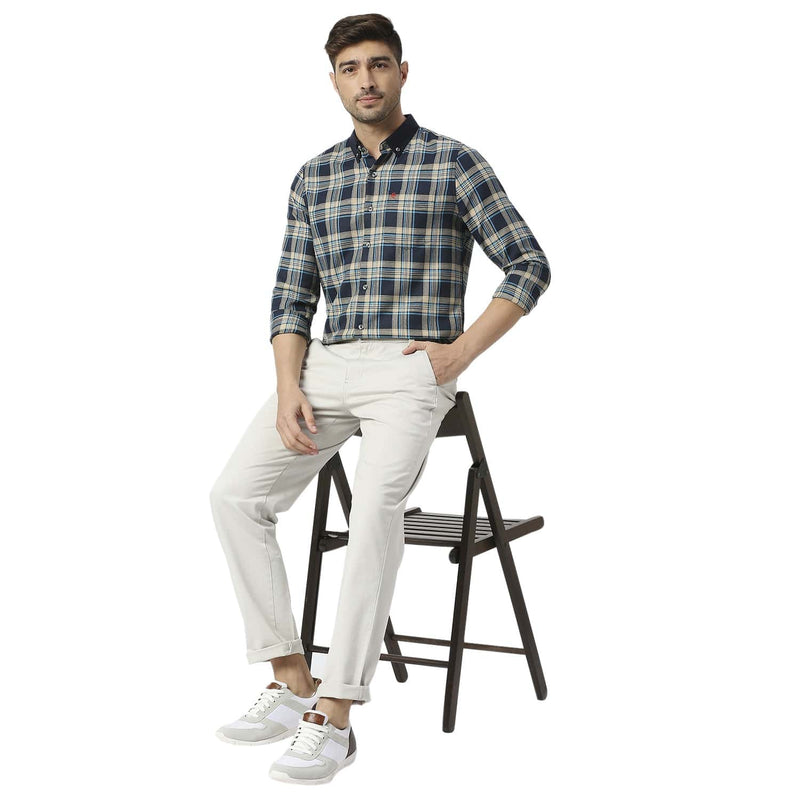 Thomas Scott Men Cricket Club Classic Easy Wash Regular Trousers