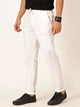 White Smart Slim Fit Chinos Trouser For Men