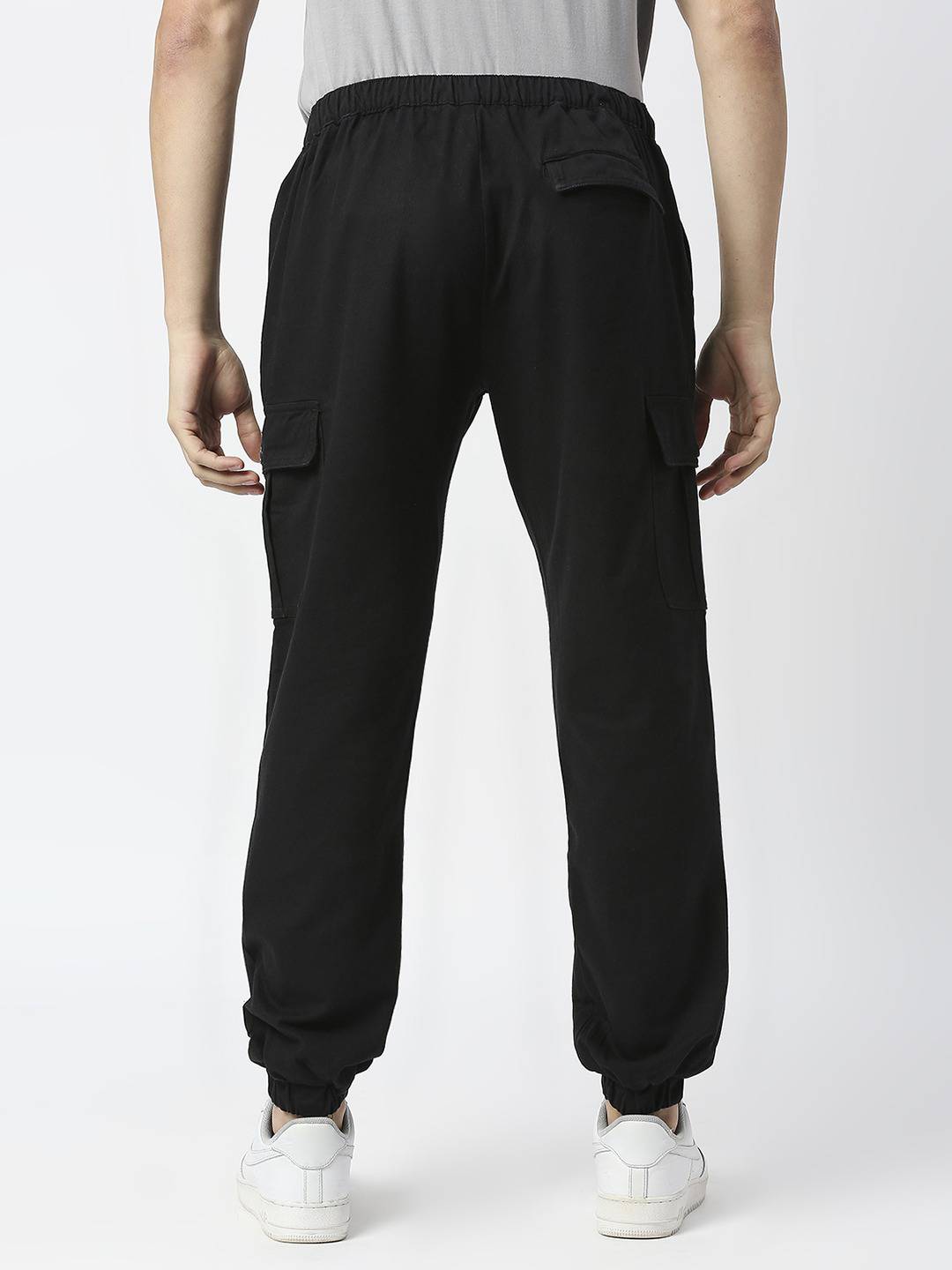 Thomas Scott Men Comfort Mid-Rise Easy Wash Cargo Trousers