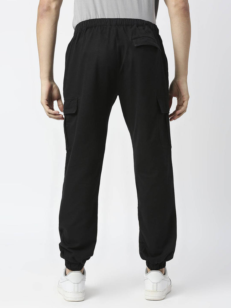 Thomas Scott Men Comfort Mid-Rise Easy Wash Cargo Trousers