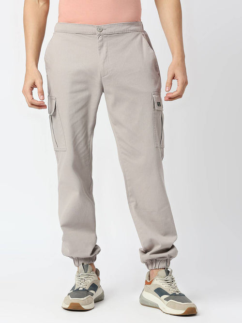 Thomas Scott Men Comfort Mid-Rise Easy Wash Cargo Trousers