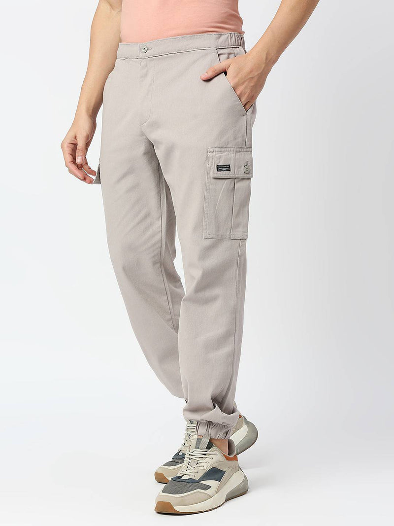 Thomas Scott Men Comfort Mid-Rise Easy Wash Cargo Trousers