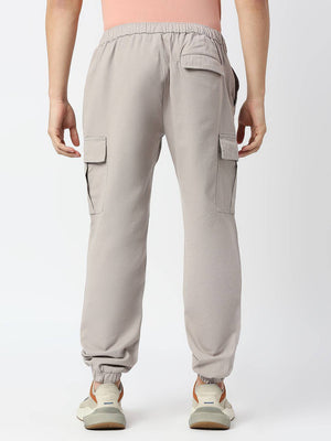 Thomas Scott Men Comfort Mid-Rise Easy Wash Cargo Trousers