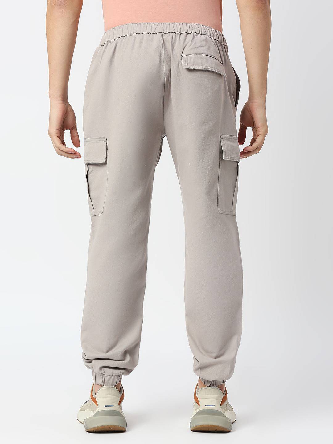 Thomas Scott Men Comfort Mid-Rise Easy Wash Cargo Trousers