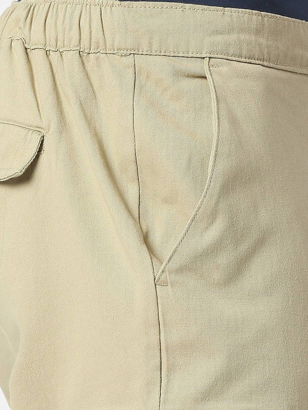 Thomas Scott Men Comfort Mid-Rise Easy Wash Cargo Trousers