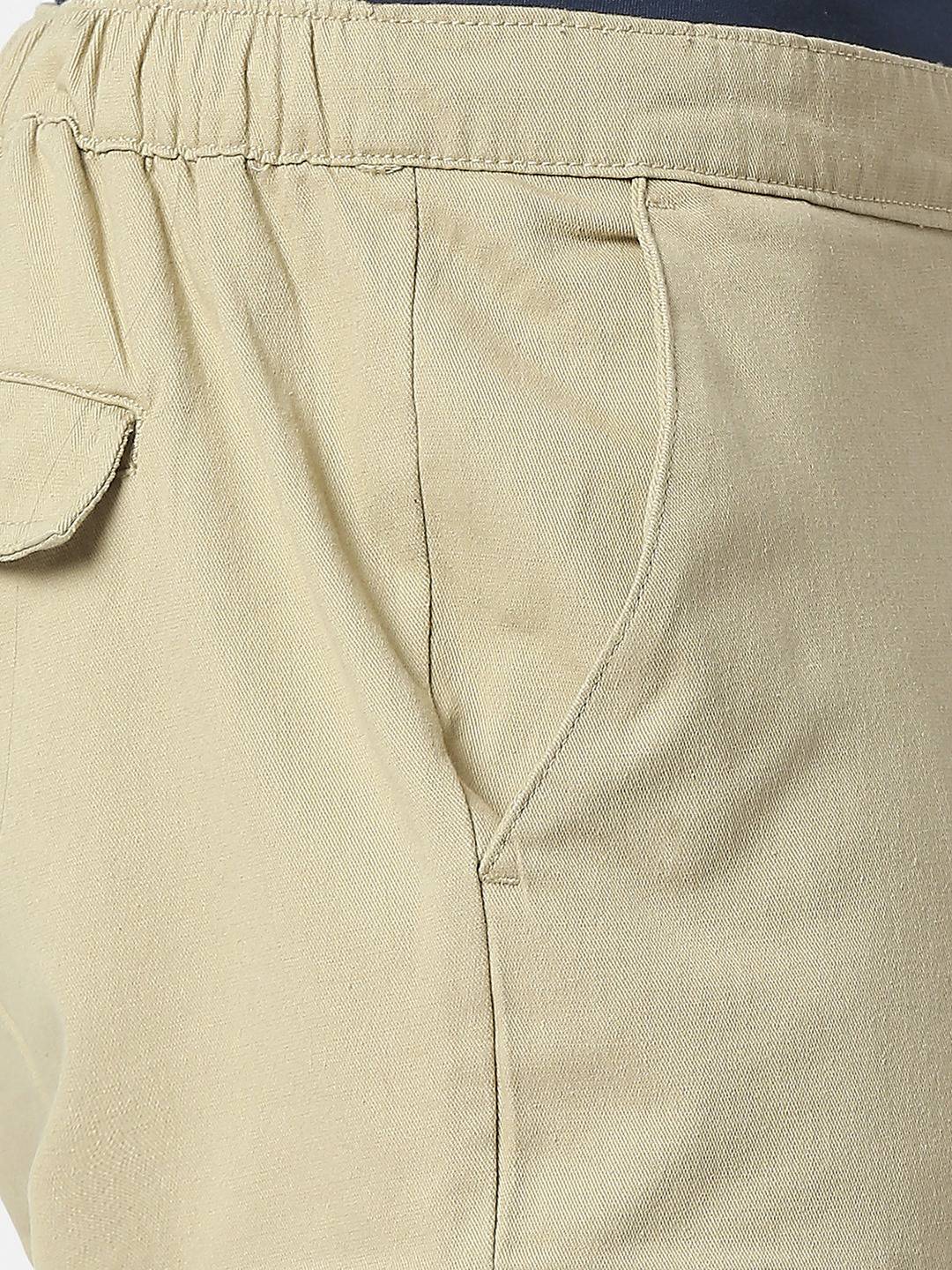 Thomas Scott Men Comfort Mid-Rise Easy Wash Cargo Trousers
