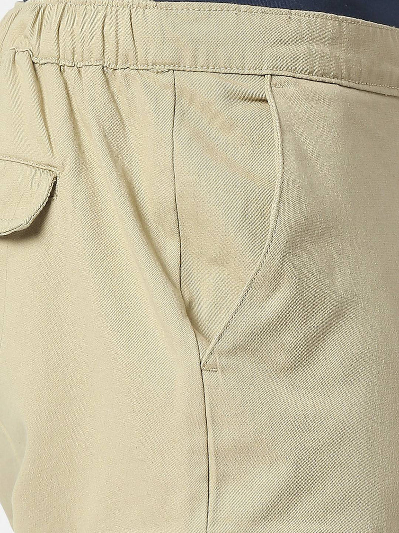 Thomas Scott Men Comfort Mid-Rise Easy Wash Cargo Trousers