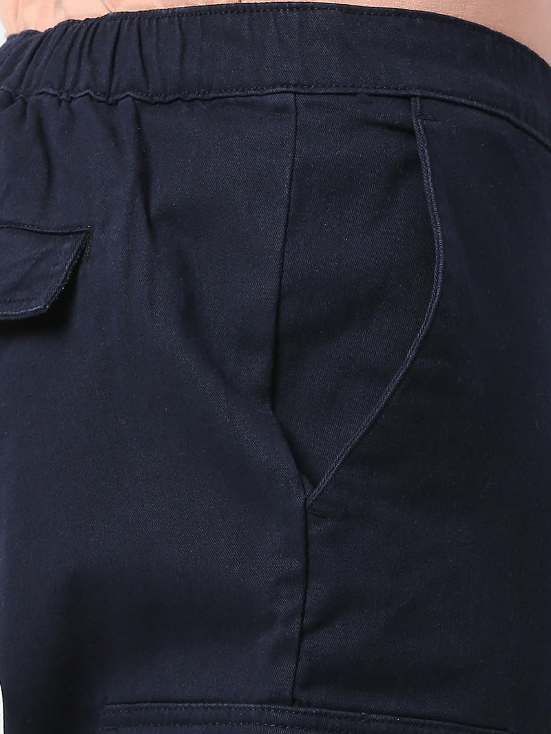 Thomas Scott Men Comfort Mid-Rise Easy Wash Cargo Trousers