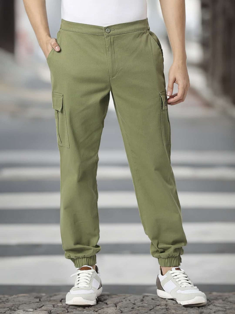 Thomas Scott Men Comfort Slim Fit Easy Wash Cargos