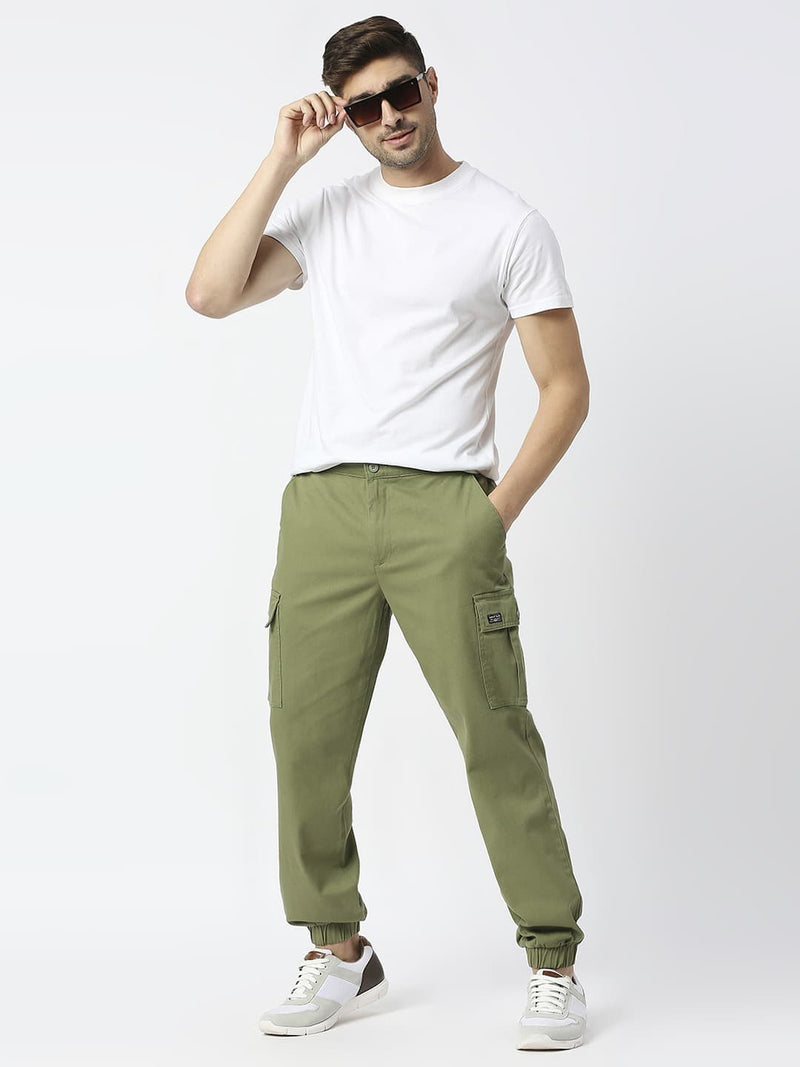 Thomas Scott Men Comfort Slim Fit Easy Wash Cargos