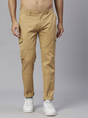 Thomas Scott Men Smart Slim Fit Cargos Trousers