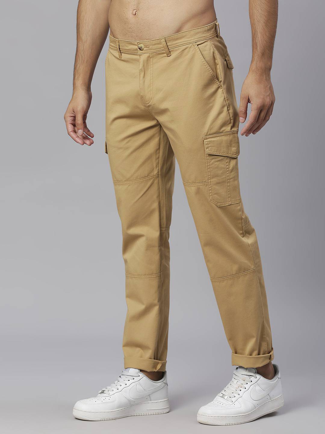 Thomas Scott Men Smart Slim Fit Cargos Trousers