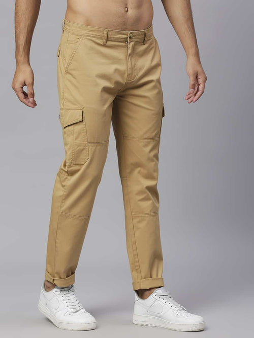 Thomas Scott Men Smart Slim Fit Cargos Trousers