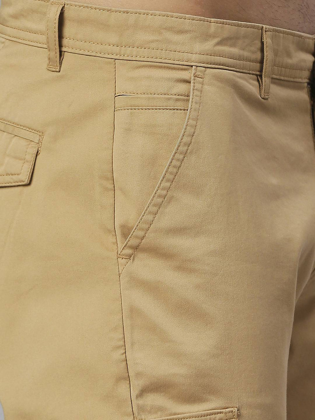 Thomas Scott Men Smart Slim Fit Cargos Trousers