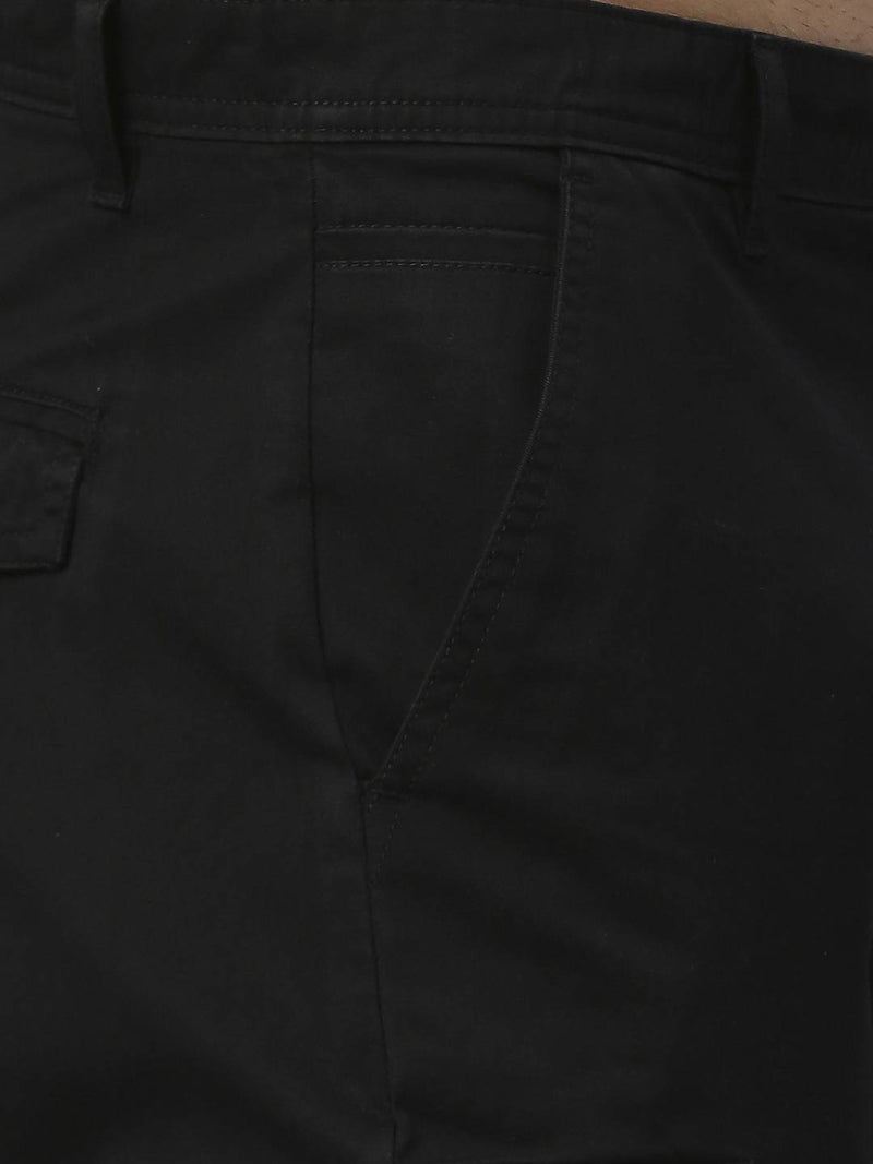 Thomas Scott Men Mid-Rise Smart Slim Fit Easy Wash Cargos Trousers