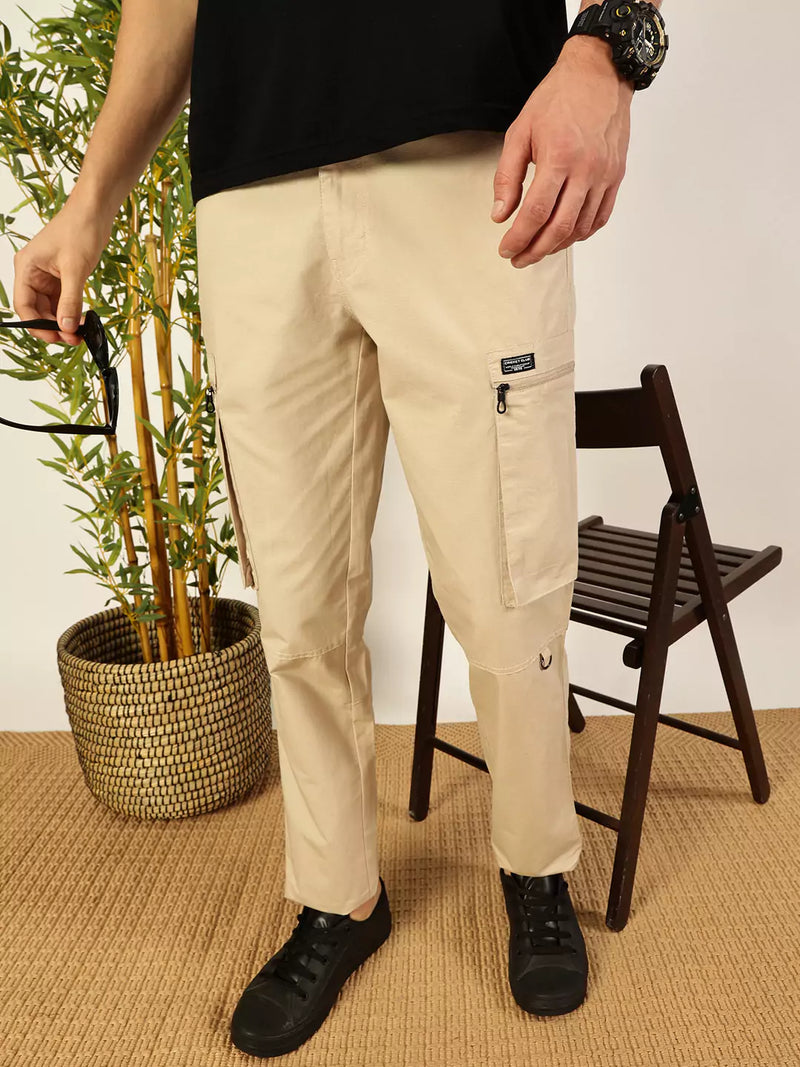 Thomas Scott Men Smart Easy Wash Cargo Trousers