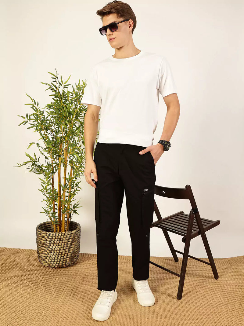 Thomas Scott Men Smart Easy Wash Cargo Trousers