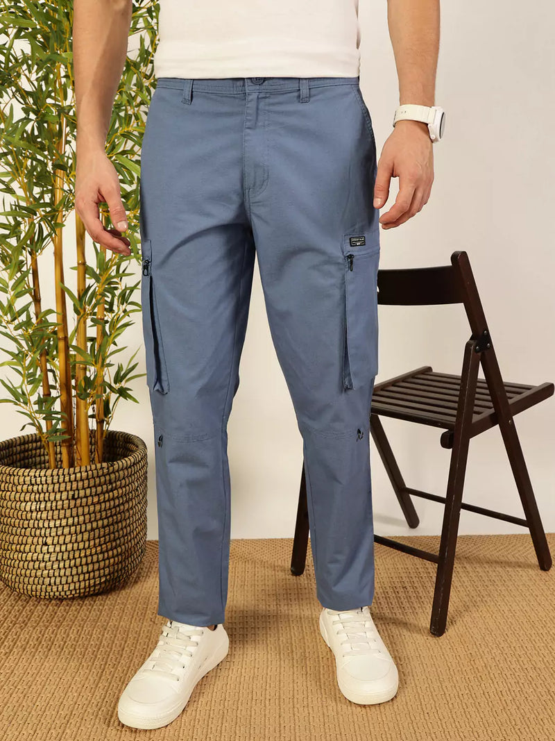 Thomas Scott Men Smart Easy Wash Cargo Trousers