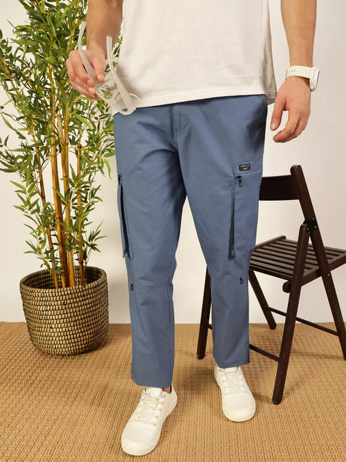 Thomas Scott Men Smart Easy Wash Cargo Trousers