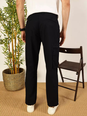 Thomas Scott Men Smart Easy Wash Cargo Trousers