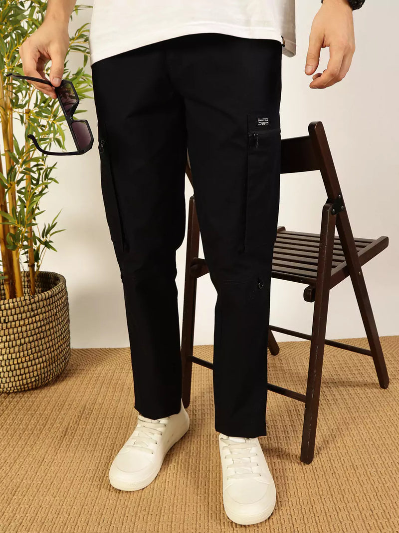 Thomas Scott Men Smart Easy Wash Cargo Trousers