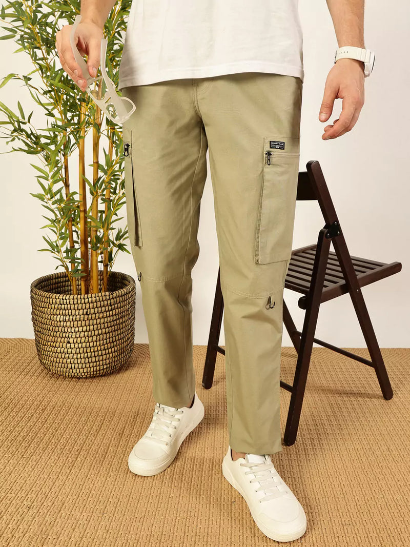 Thomas Scott Men Smart Easy Wash Cargo Trousers