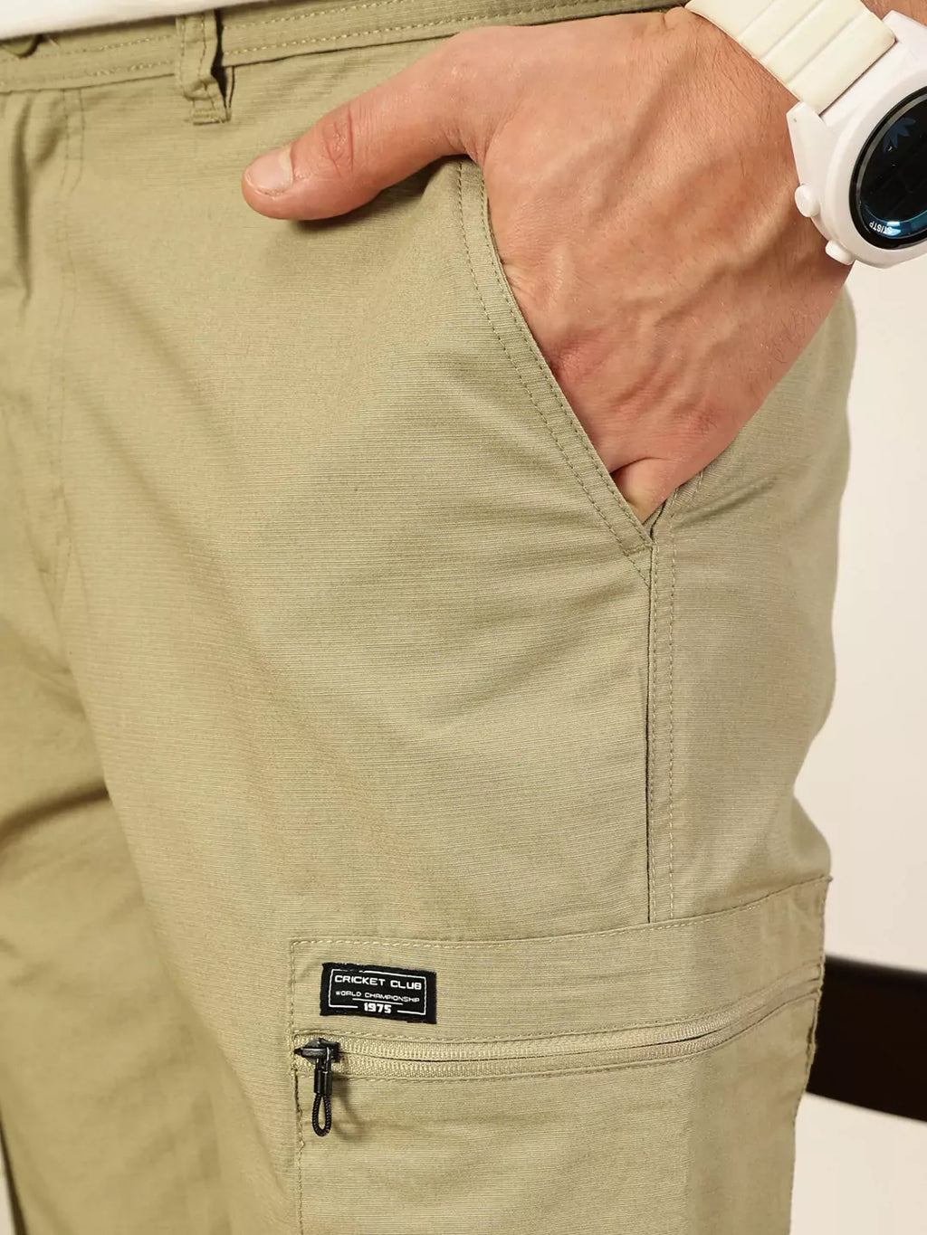 Thomas Scott Men Smart Easy Wash Cargo Trousers