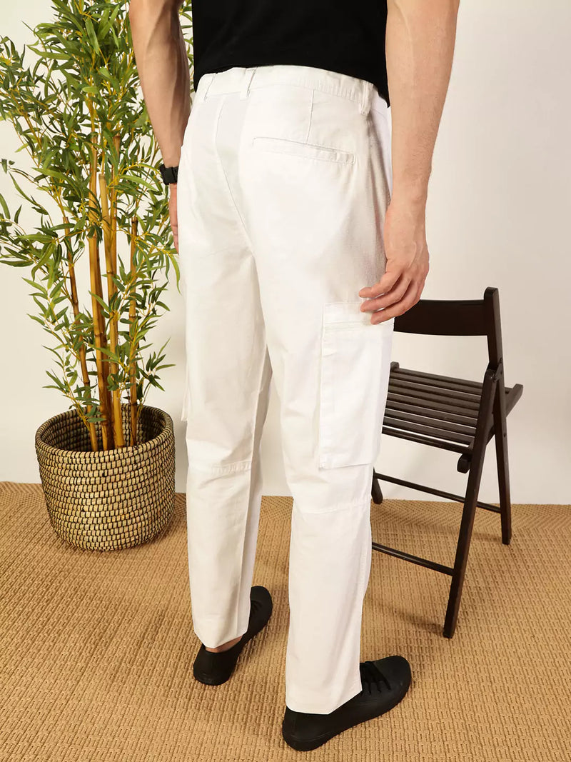Thomas Scott Men Smart Easy Wash Cargo Trousers