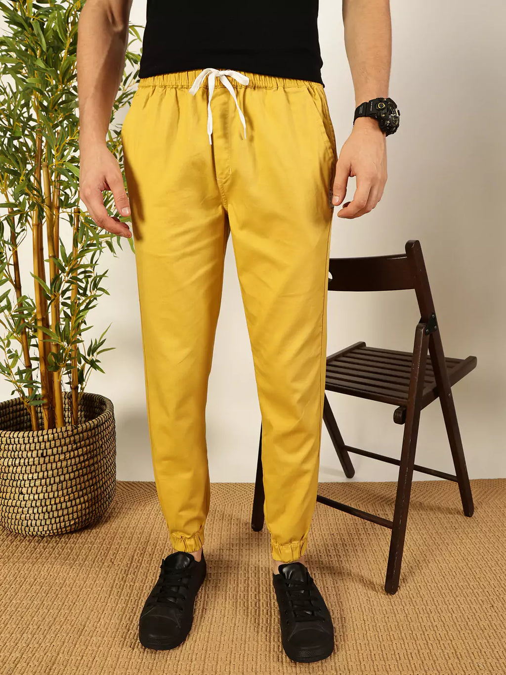 Thomas Scott Men Classic Easy Wash Joggers Trousers