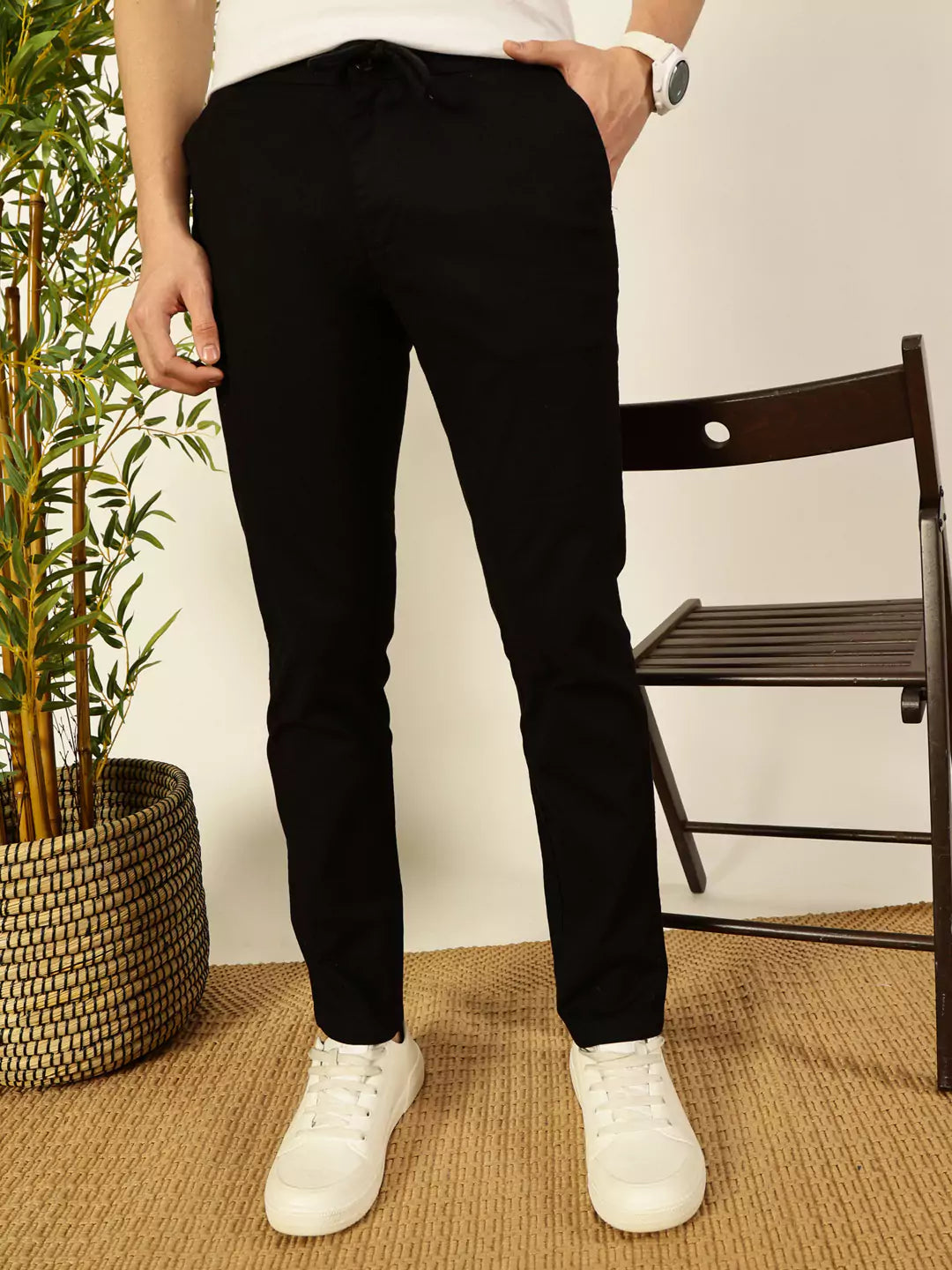 Thomas Scott Men Comfort Slim Fit Chinos Trousers